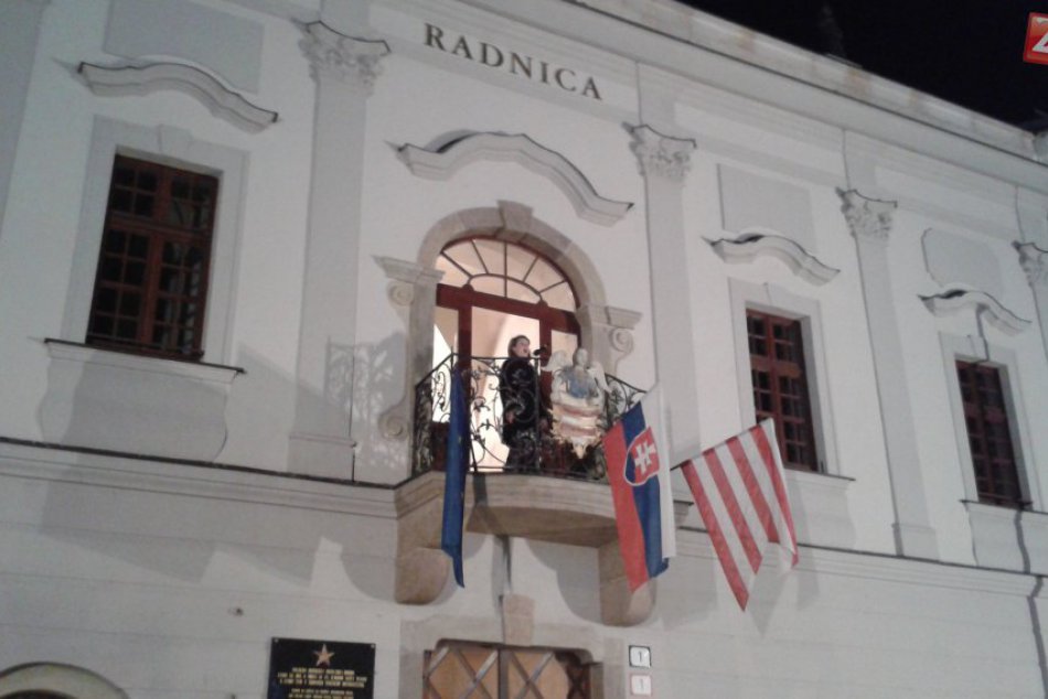 Na Nový rok rozžiaril centrum Banskej Bystrice pyromuzikálny ohňostroj