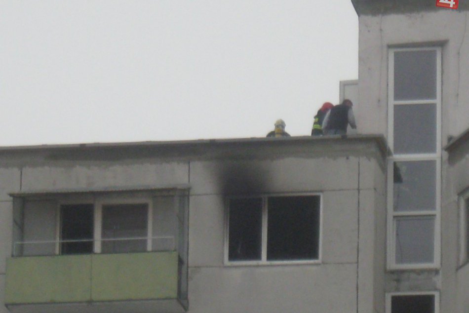 Požiar bytu na Chrenovej