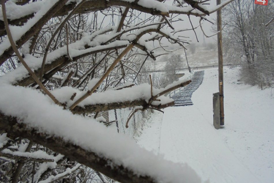 Zasnežená Rožňava