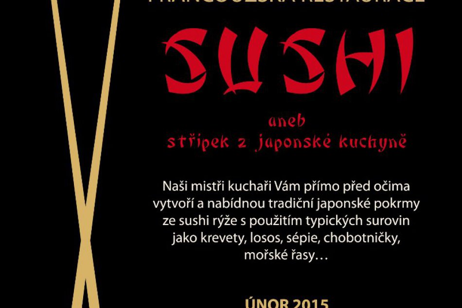 Ochutnajte sushi a ďalšie japonské špeciality v Kúpeľoch Luhačovice