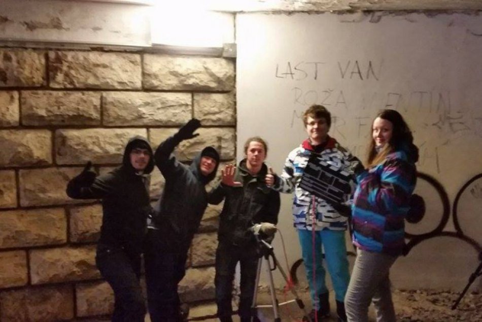 Natáčanie študentského filmu v Poprade