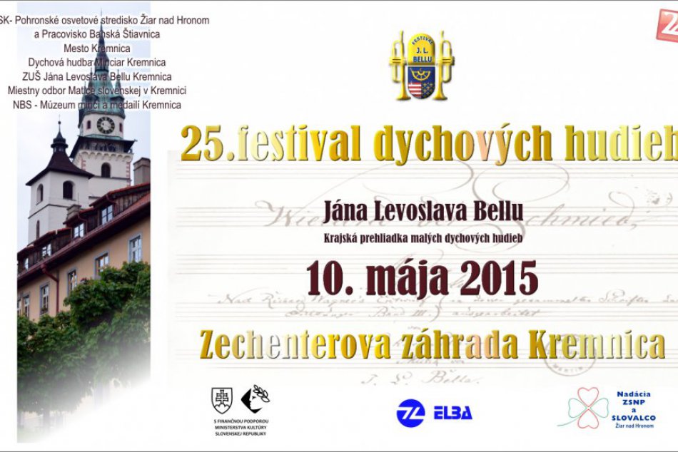 Festivalu dychových hudieb J. L. Bellu bude patriť druhý májový víkend