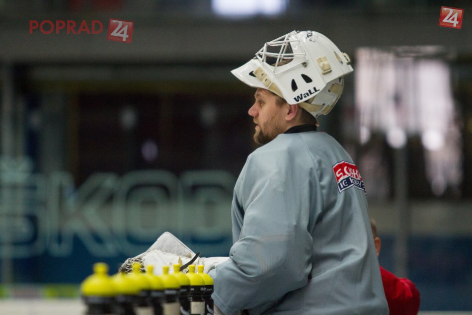 Tréning hokejových reprezentatnov v Poprade