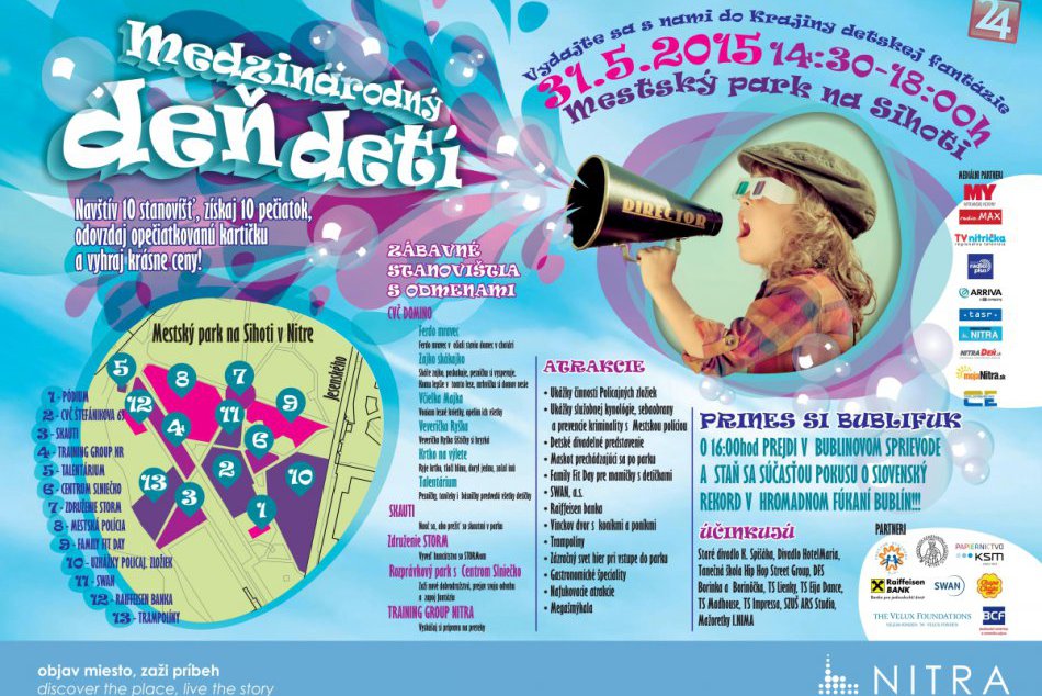 Deň detí v Nitre s pokusom o rekord vo fúkaní bublín: TAKÝTO program nás čaká