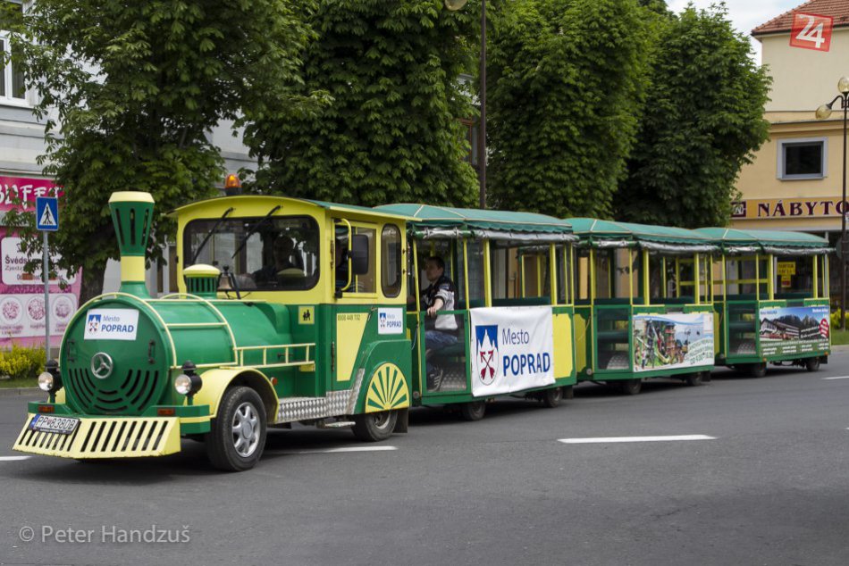 Vláčik na námestí v Poprade