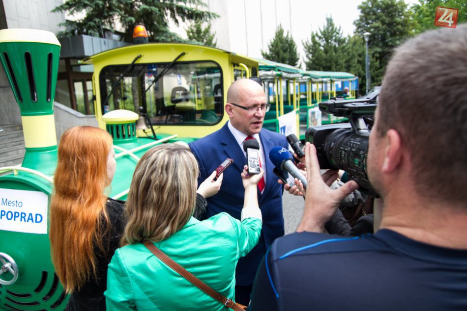 Trasa turistického vláčika Popradom