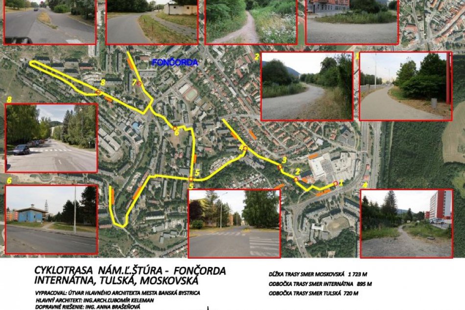 Vizualizácie nových cyklotrás v Banskej Bystrici