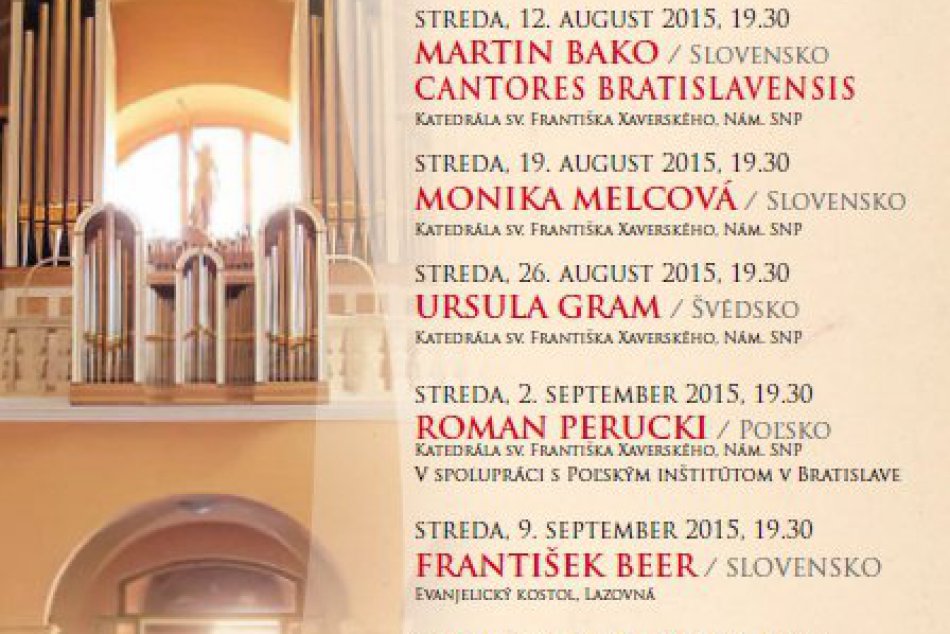 VIVAT VOX ORGANI 2015  - medzinárodný organový festival