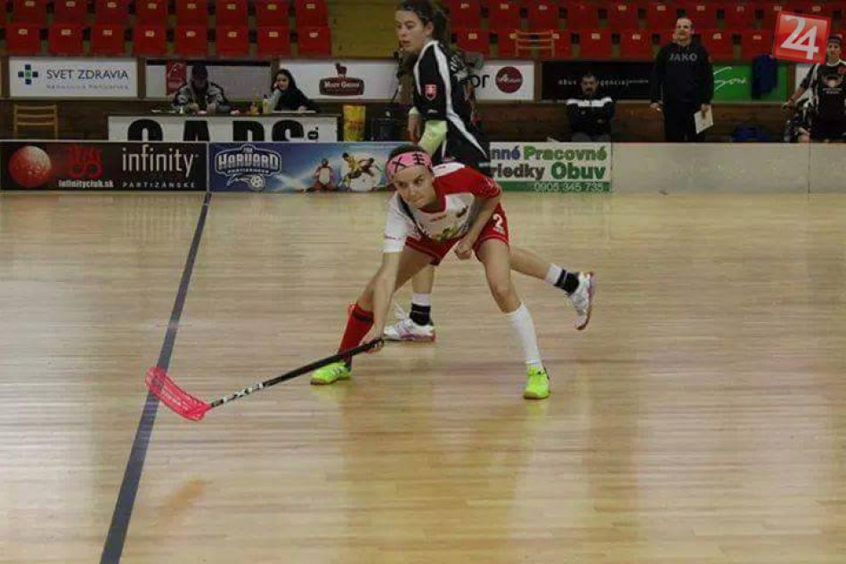 FOTO: Bystrická florbalistka Janka Hríbiková v akcii