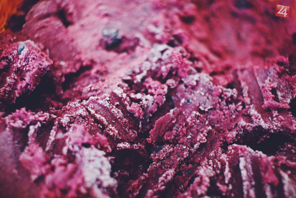 Levanduľovo-čučoriedková zmrzlina