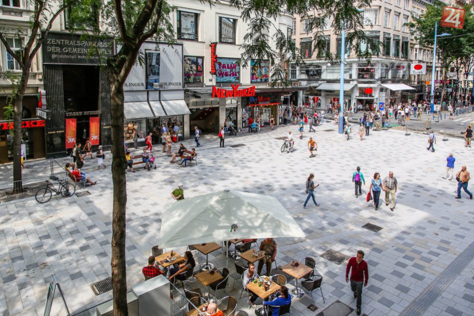 Premena Mariahilfer Straße na pešiu zónu je ukončená