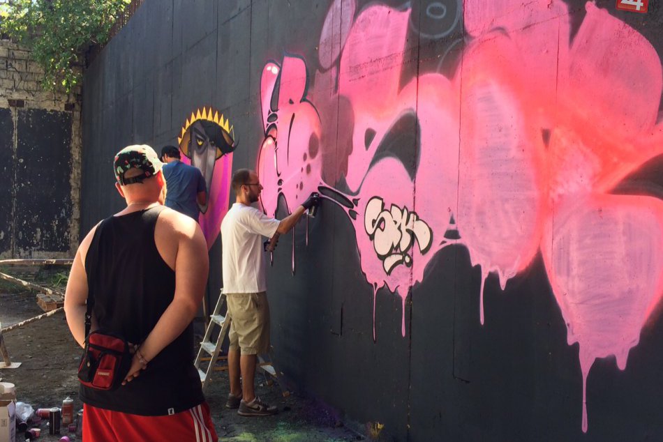 Legálna Graffiti zóna v Petržalke