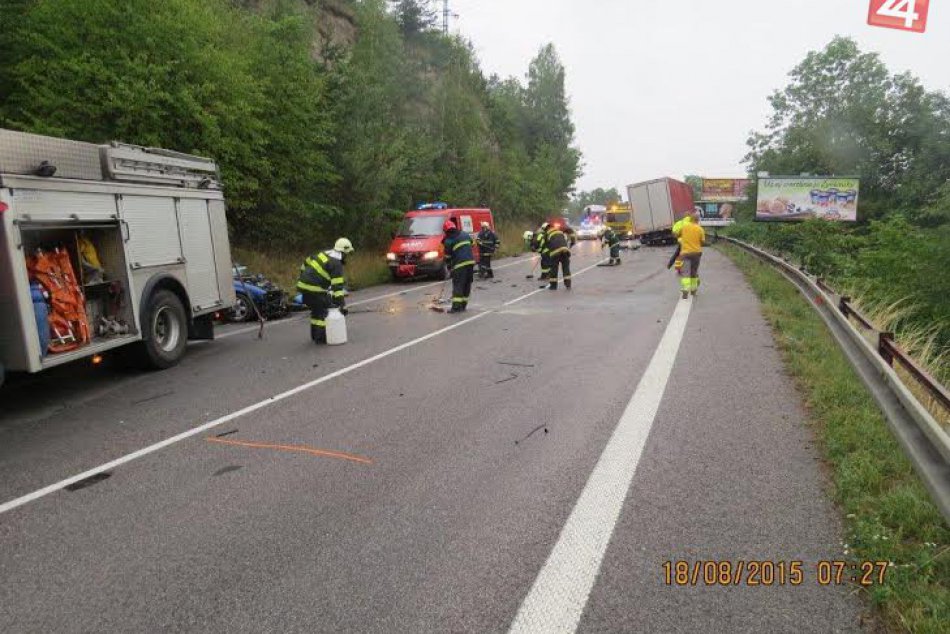 FOTO: Tragická nehoda na Strečne si vyžiadala jeden život