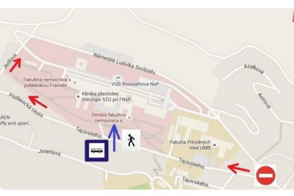 Uzavretie príjazdovej cesty k Rooseveltke