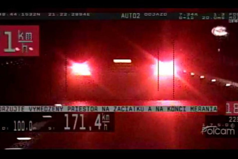 Košičanovi namerali rýchlosť 171 km/h