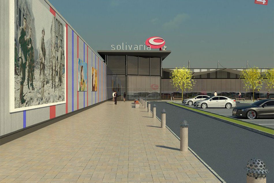 Vizualizácie obchodného komplexu Solivaria: Sledujte už teraz, ako má vyzerať
