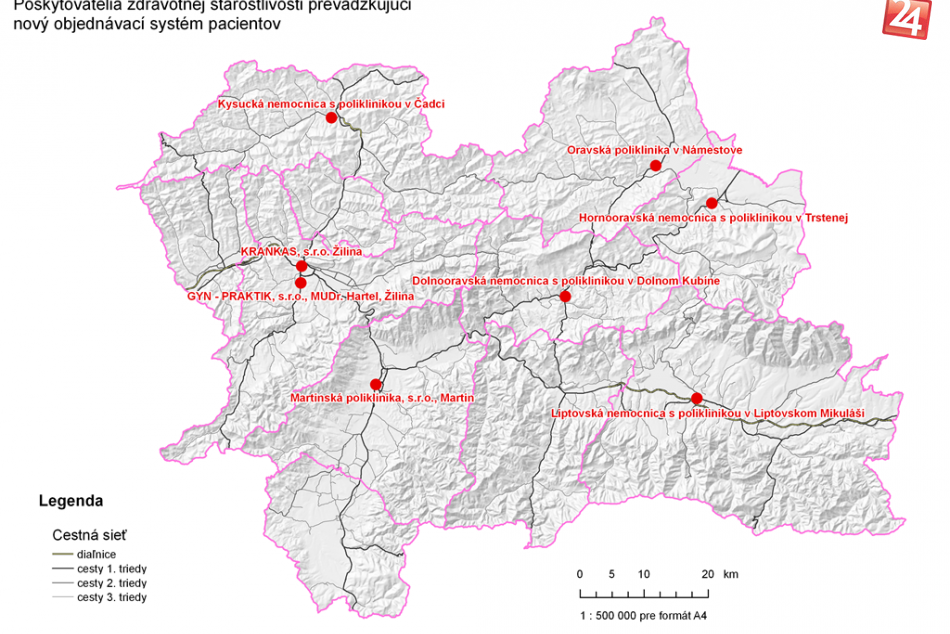 Zoznam nemocníc - pacient sa objednáva na vyšetrenie