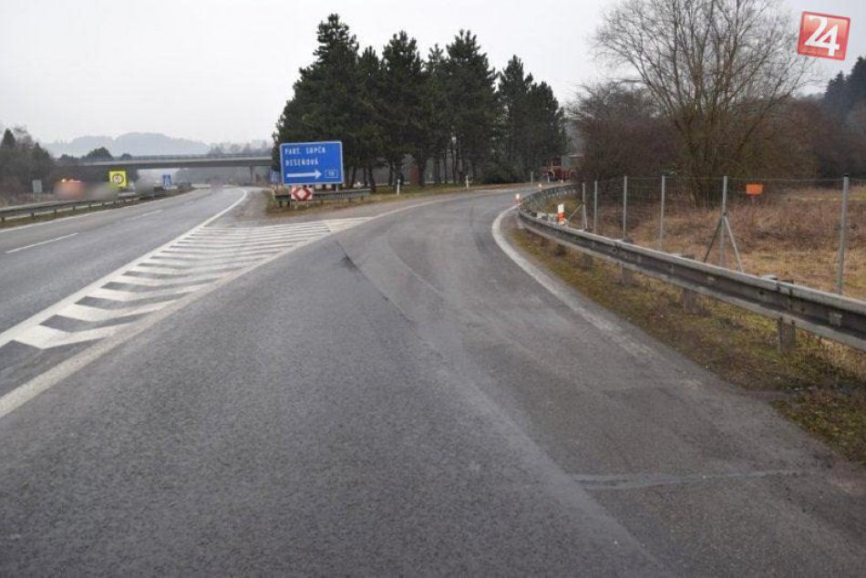 Tragická DN - výjazd z D1 na Bešeňovú