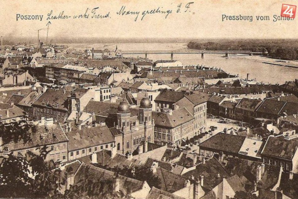 Historické zábery zbúranej synagógy