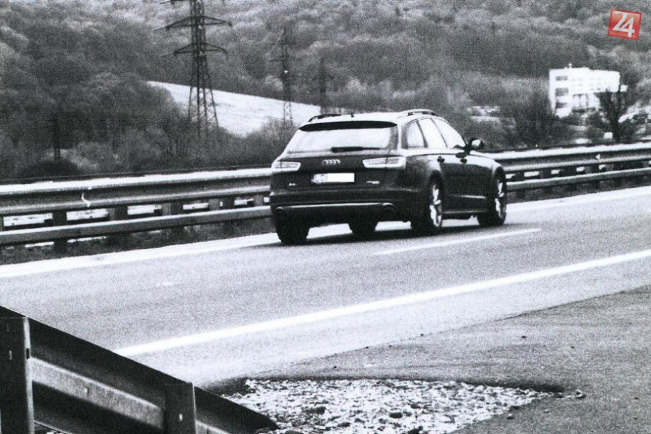 Policajné FOTO: Vodič prekročil rýchlosť o 106 km/h