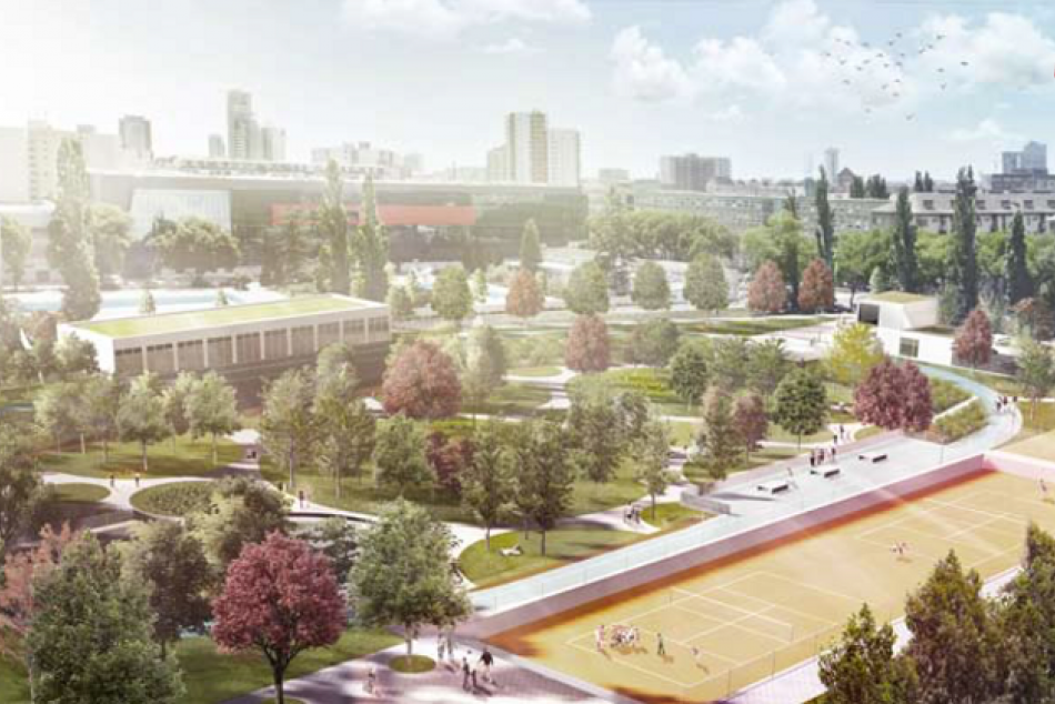 Vizualizácie športového parku JAMA