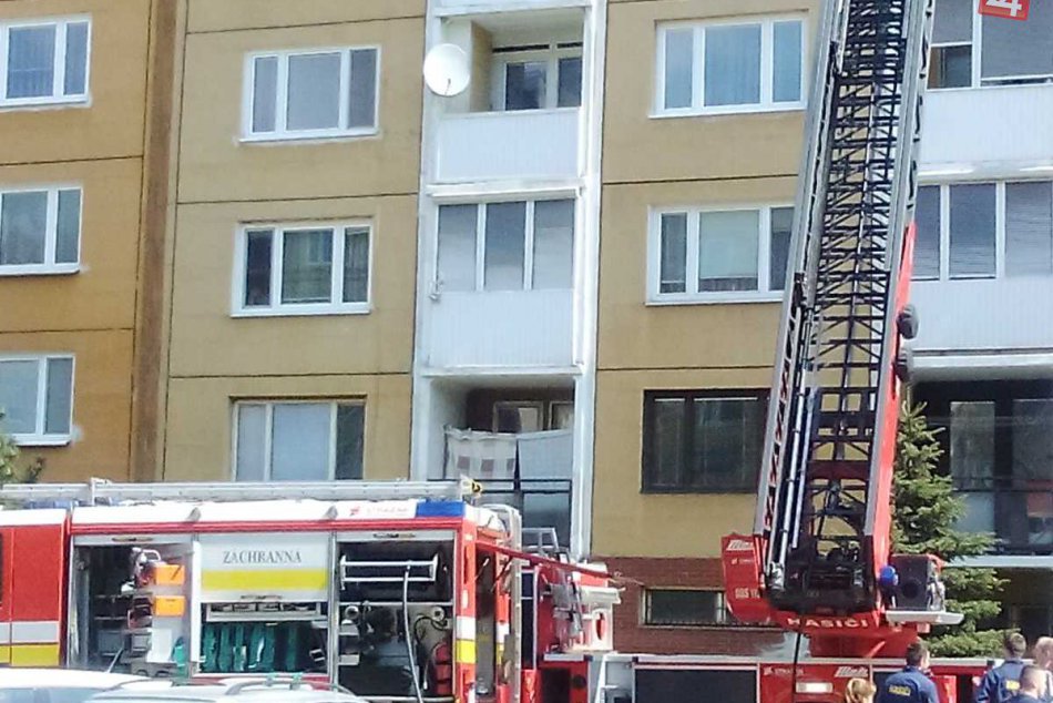 Požiar na Čínskej ulici na Sídlisku Ťahanovce