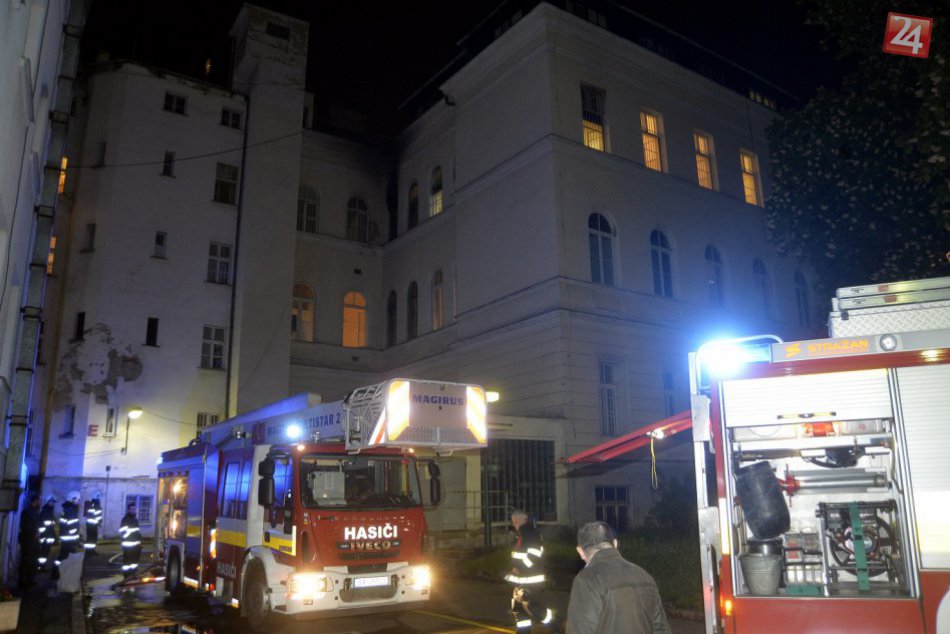 Požiar v nemocnici na Mickiewiczovej