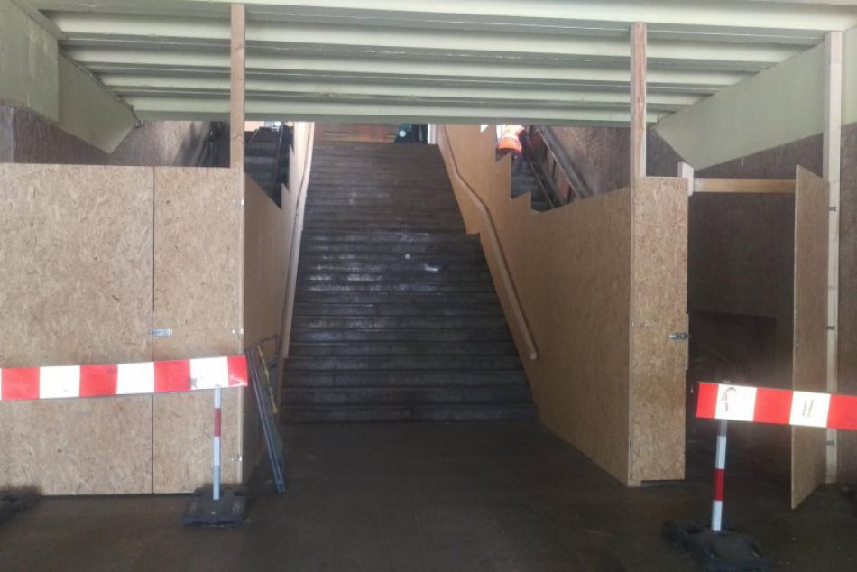 Výmena eskalátorov na Hlavnej stanici