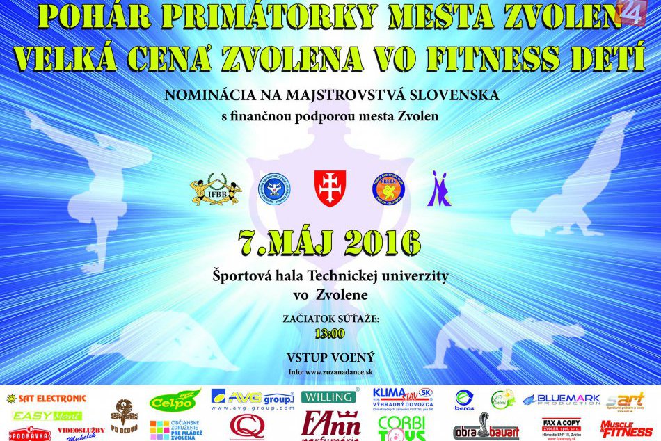 Pohár primátorky Zvolena vo fitness detí