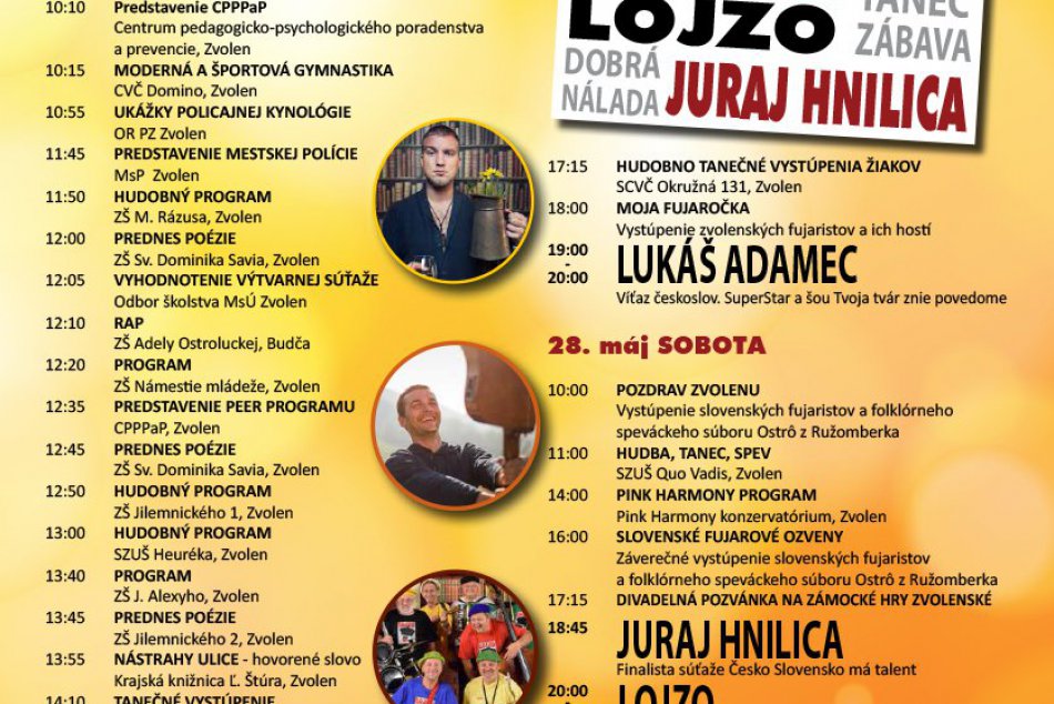 Plagát ku Dňom mesta Zvolen