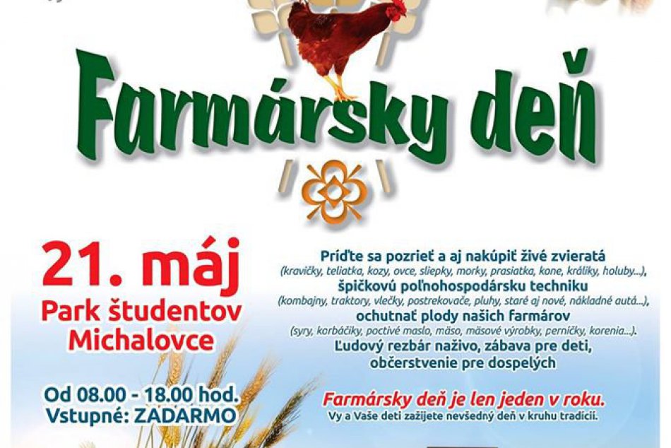 Pozvánka na Farmársky deň v Michalovciach