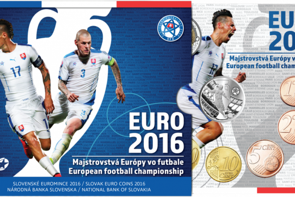 FOTO: Sada kremnickej mincovne inšpirovaná ME vo futbale