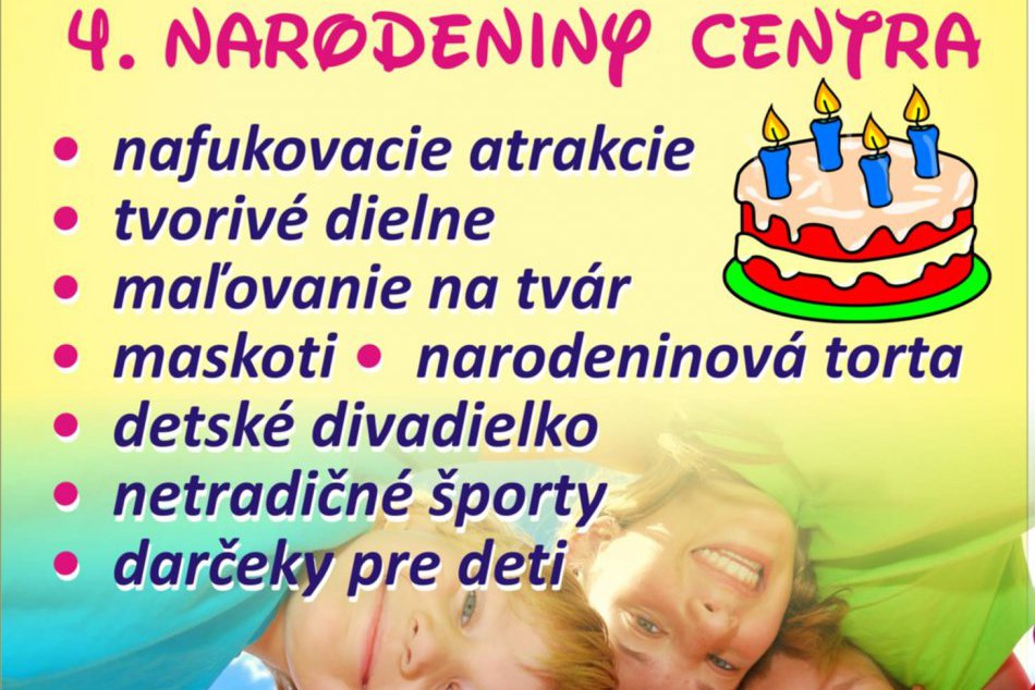 Plagát ku 4. narodeninám Európy Shopping Center