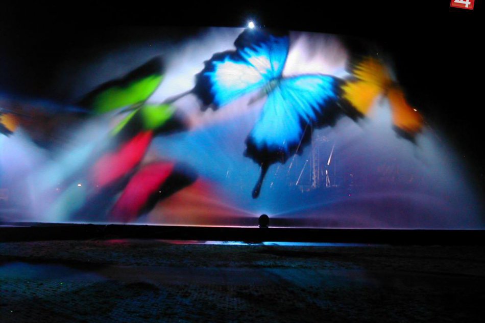 Vodná šou na Dunaji