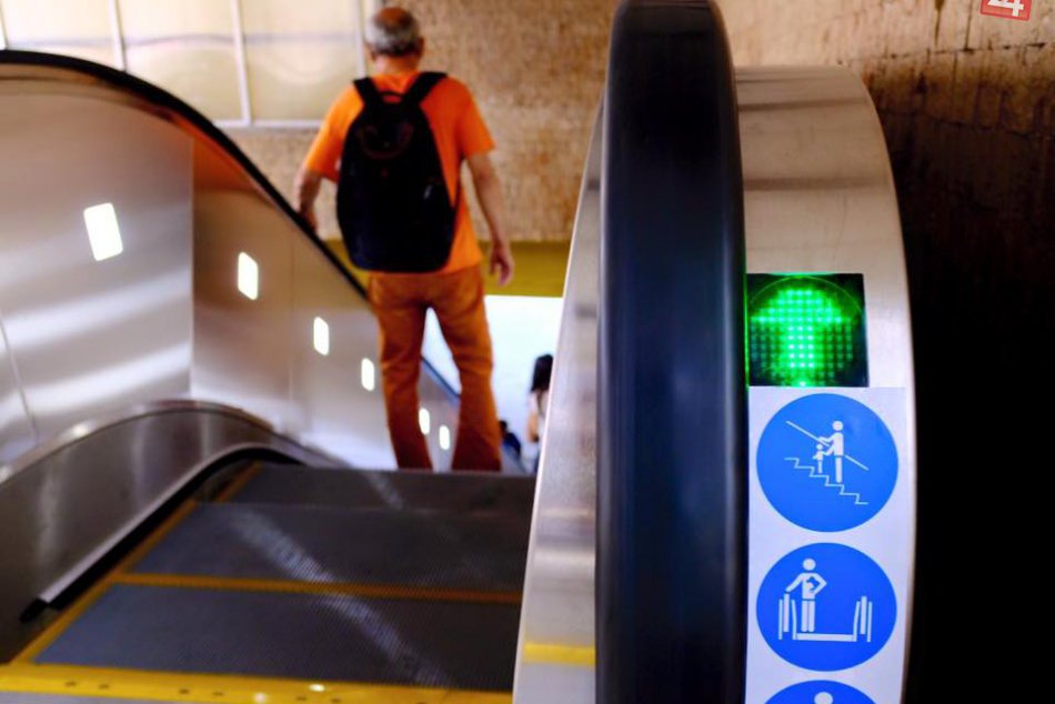 Nové eskalátory na Hlavnej stanici