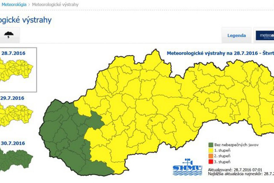 Pocasie na Slovensku