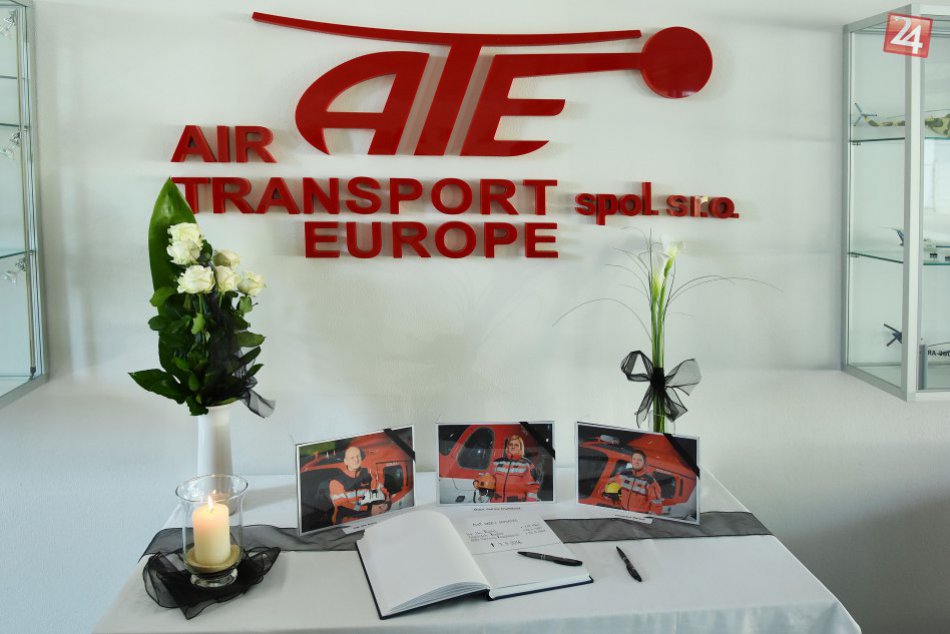 Kondolenčné knihy ATE spadnutý vrtuľník