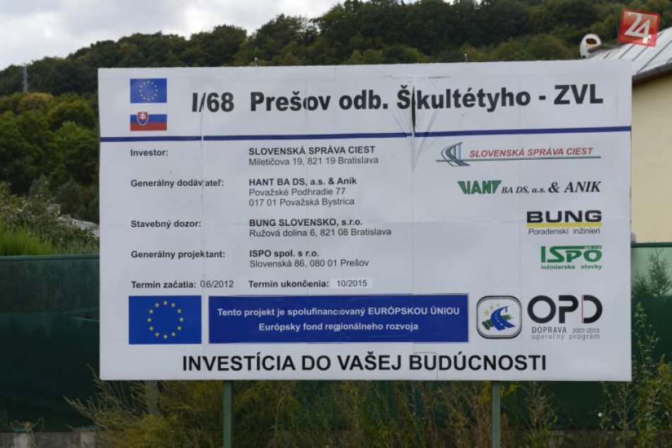 Stavba obchvatu v Prešove
