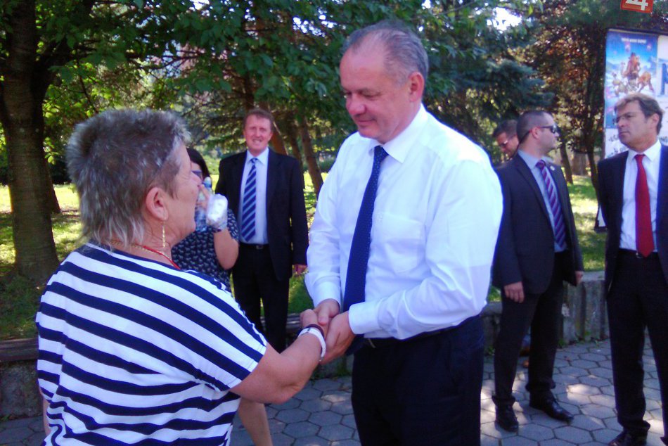 Prezident sa prešiel centrom Lučenca