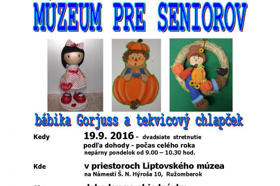 Múzeum pre seniorov: Bábika a tekvicový chlapček