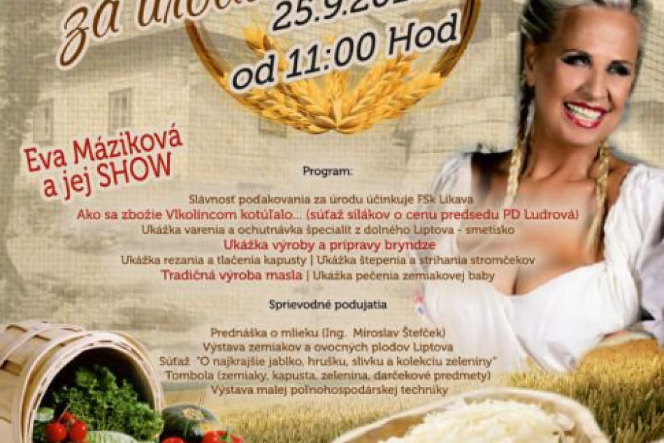 Poďakovanie za úrodu vo Vlkolínci