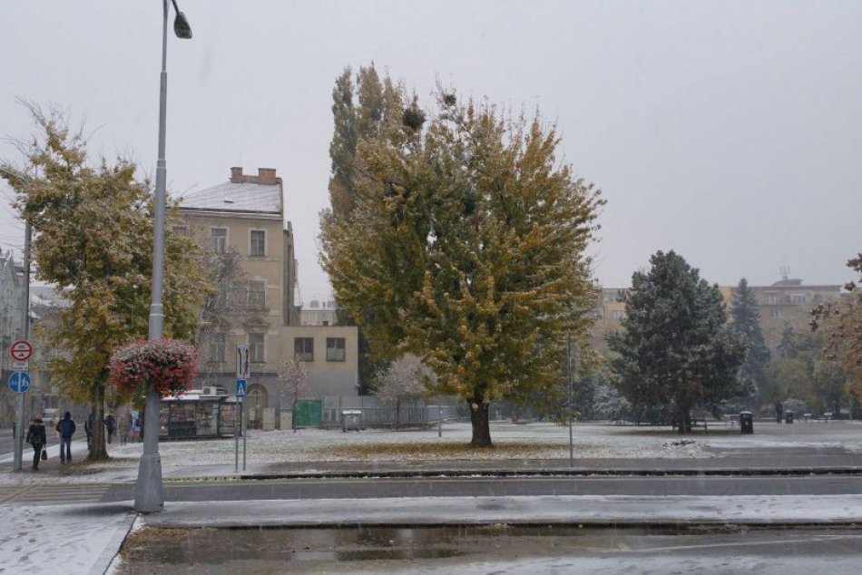 Prvý sneh v Bratislave