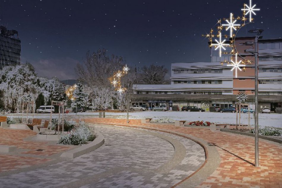 Vianočná výzdoba v Považskej: Vizualizácia nových častí