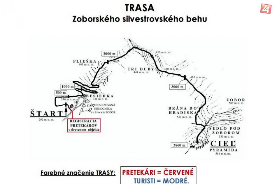 V OBRAZOCH: Zoborský silvestrovský beh