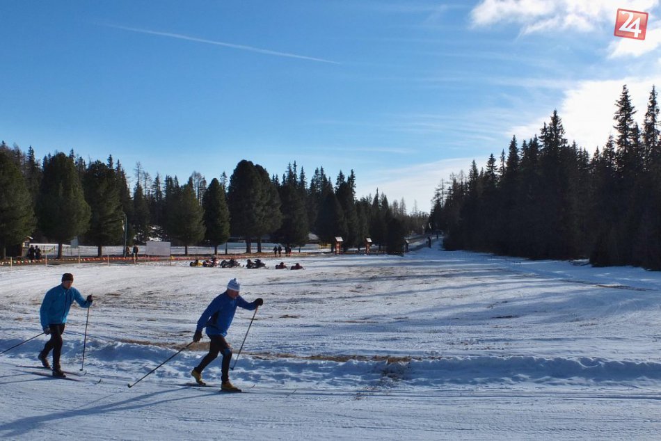 FOTO: Neďaleko Hlohovca si na svoje prídu milovníci bežkovania