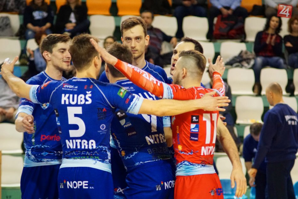 Volejbalová Nitra vstúpila do Play off: Doma zvíťazila nad Trenčínom, FOTO