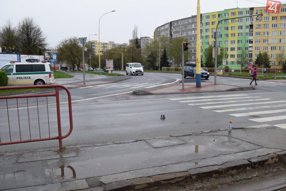Na Alejovej ulici s Košiciach došlo k zrážke mladej chodkyne
