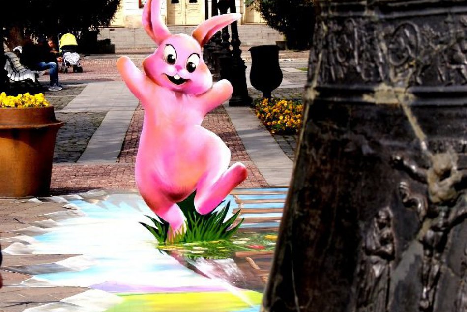 Košickú Hlavnú ulicu zdobí 3D maľba