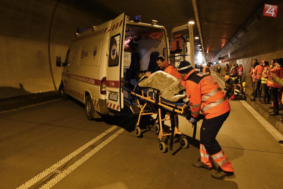 Cvičenie v tuneli Branisko 04/2017