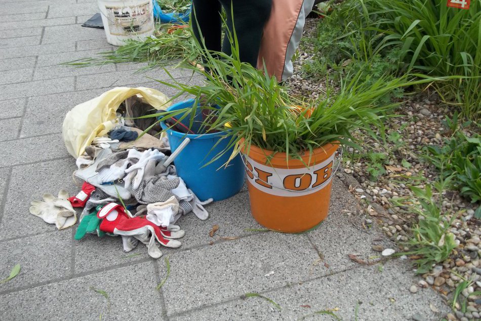 Členovia OZ Petra Bošňáka skrášľovali: Vyčistili parčík pri kostole